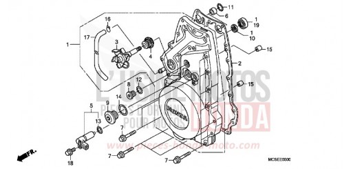 PANNEAU CARTER-MOTEUR AV. ST1300A9 de 2009
